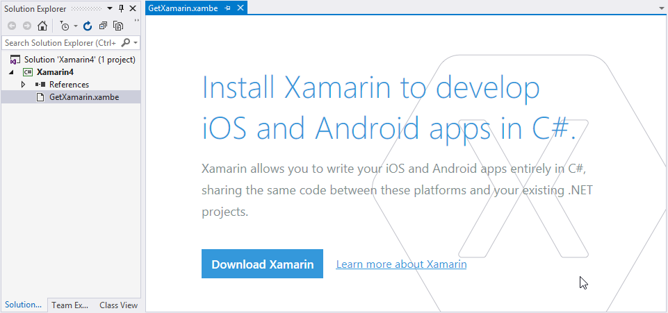 Install Xamarin