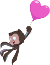 Octocat lifted by a sponsors heart-shaped globe